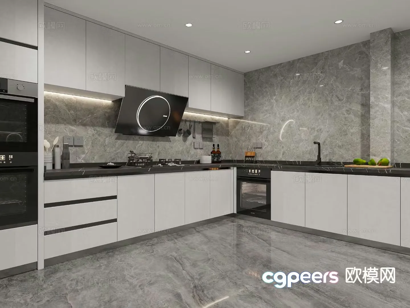 Modern kitchen 3d model