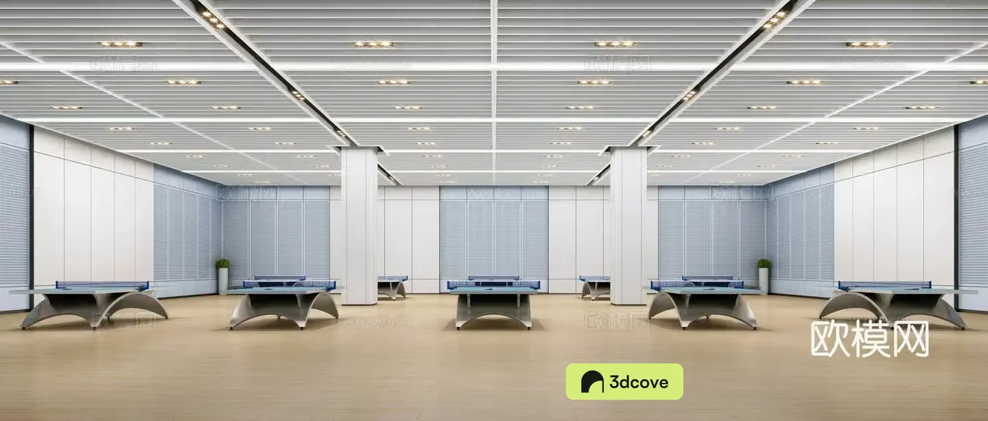 Modern school table tennis hall