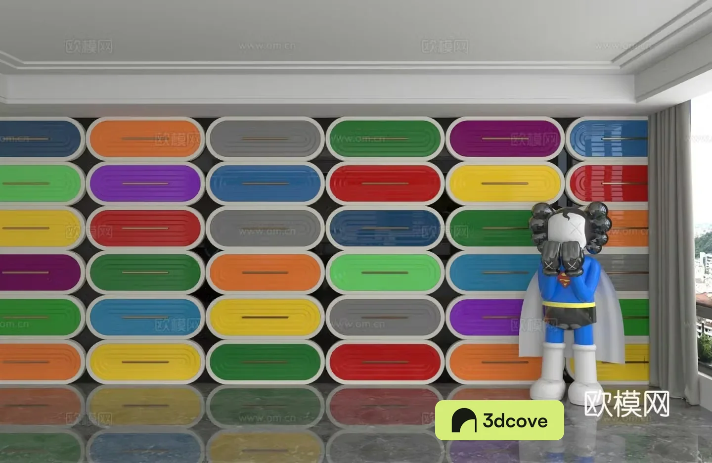 Modern background wall