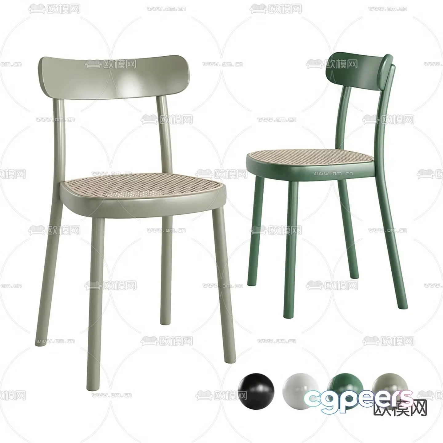 La Zitta chair dining chair 3d model