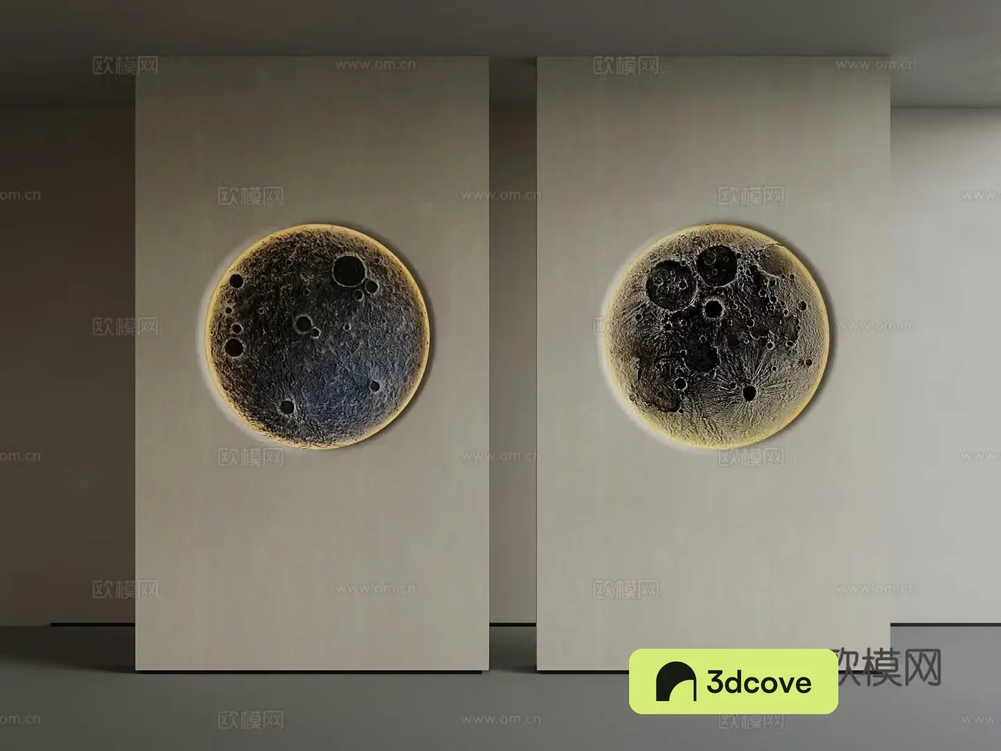 Modern moonlight porch partition wall