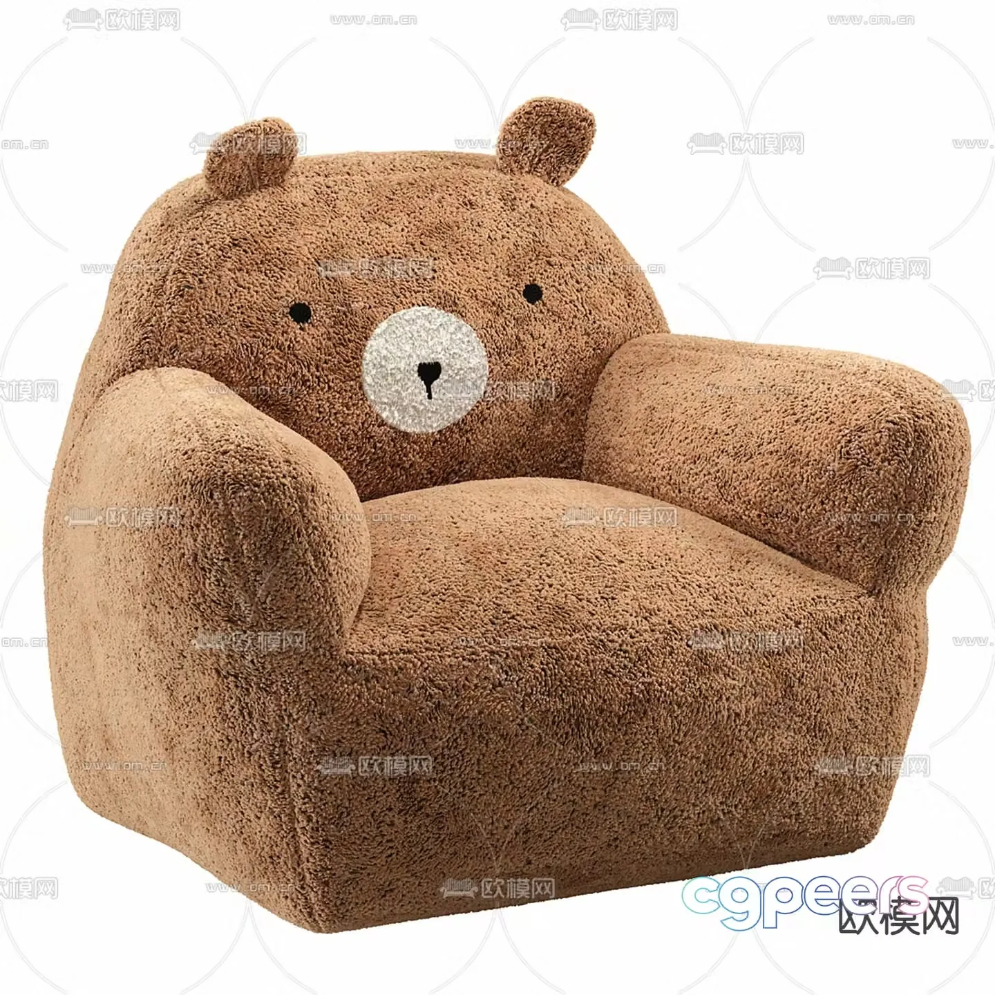 Beanbag sofa bear sofa cartoon sofa 3d model