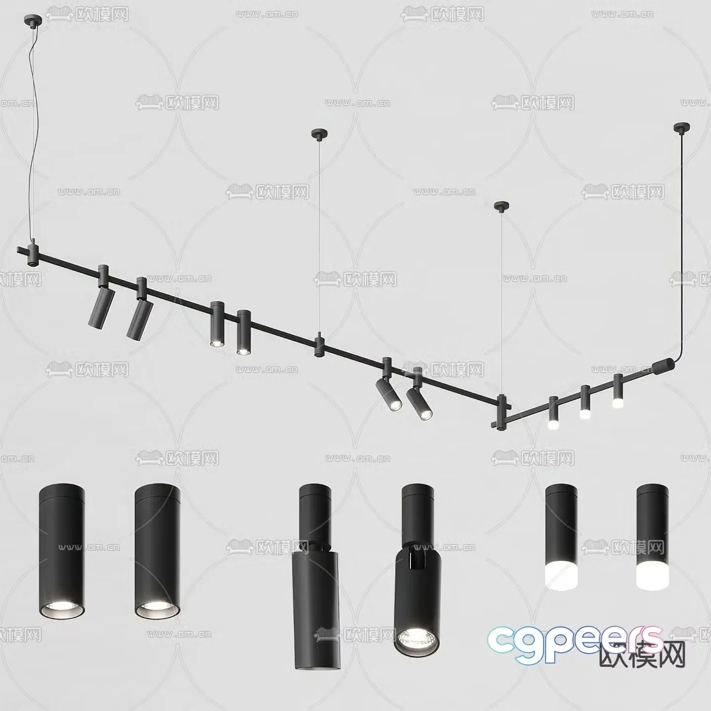 Modern downlight spotlight 3d model