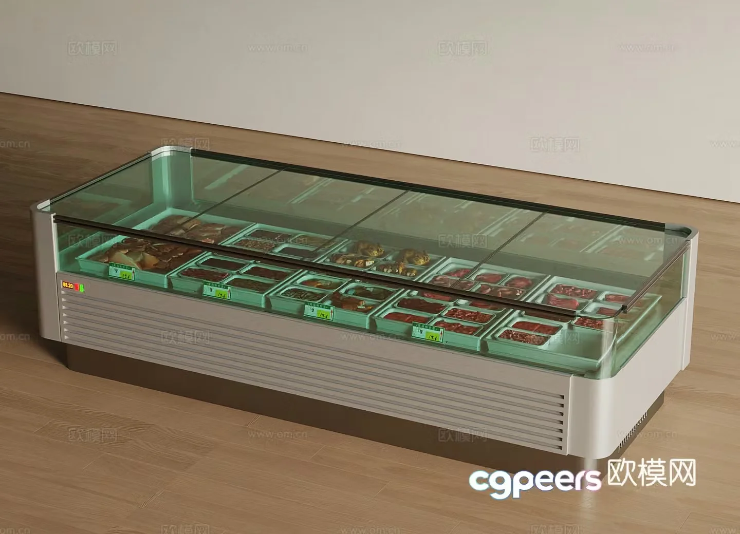 Freezer Refrigerator Freezer Fresh Cabinet 3D Model