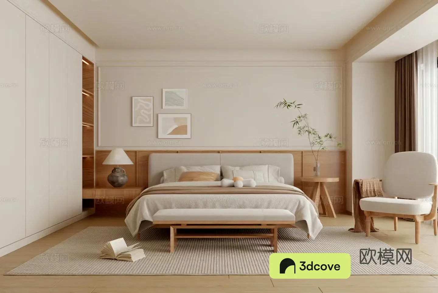 Log wind bedroom