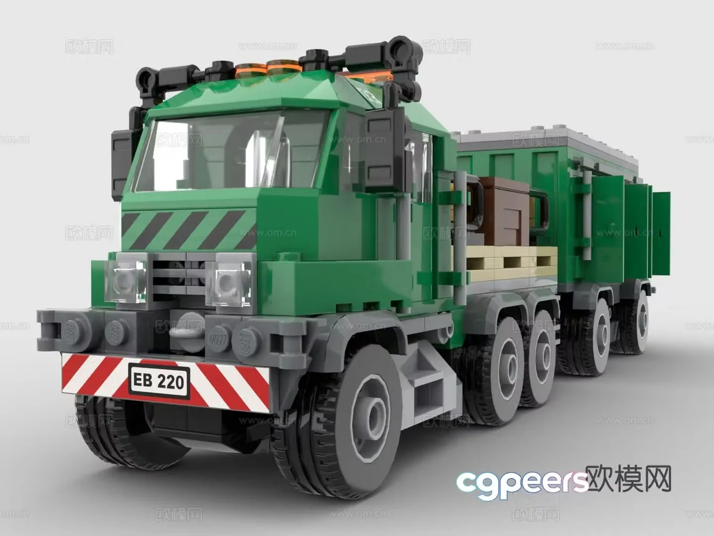 LEGO LEGO toys building blocks truck truck transporter 3d model