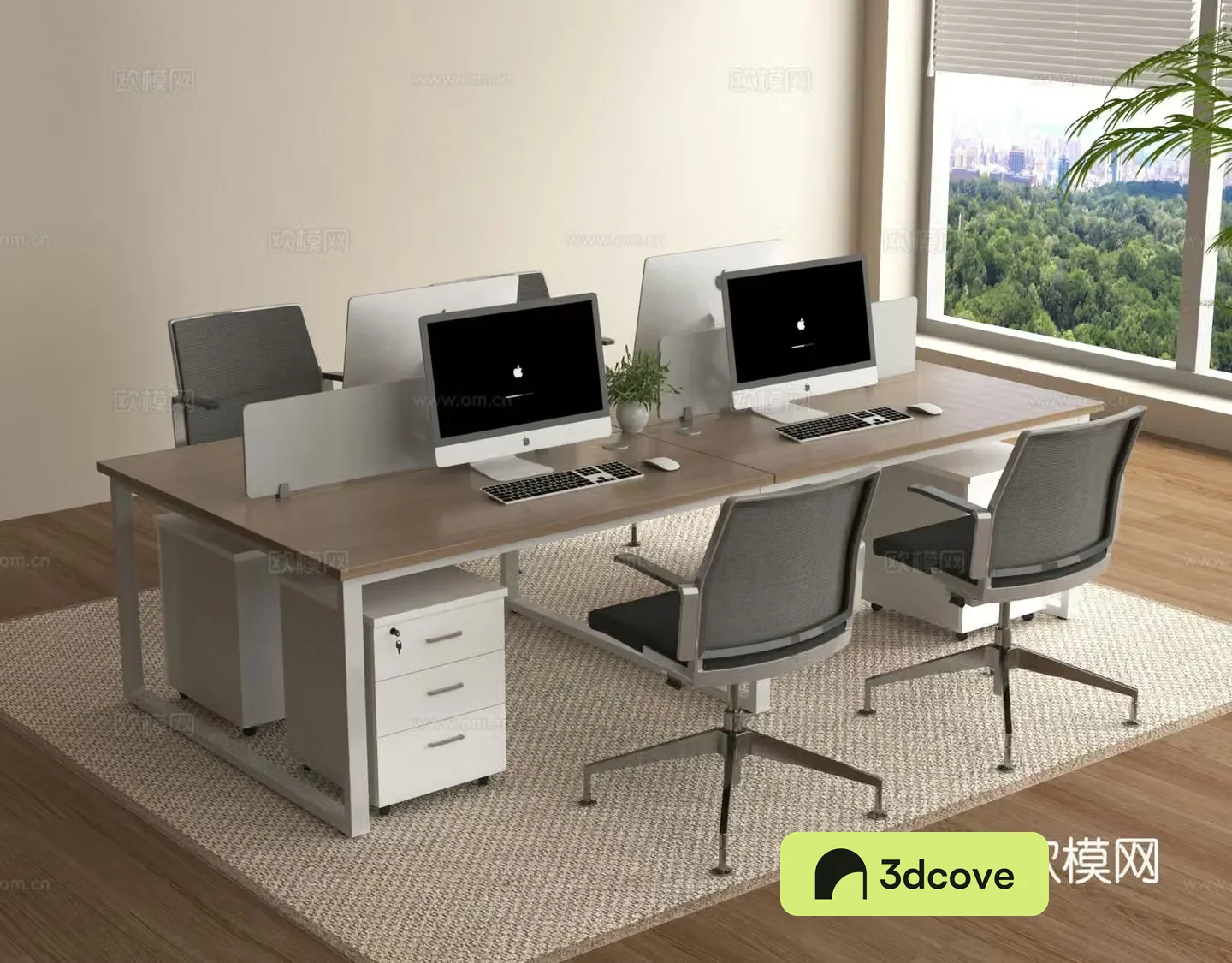 Office desk chairs desk desks workstations positions 3D models