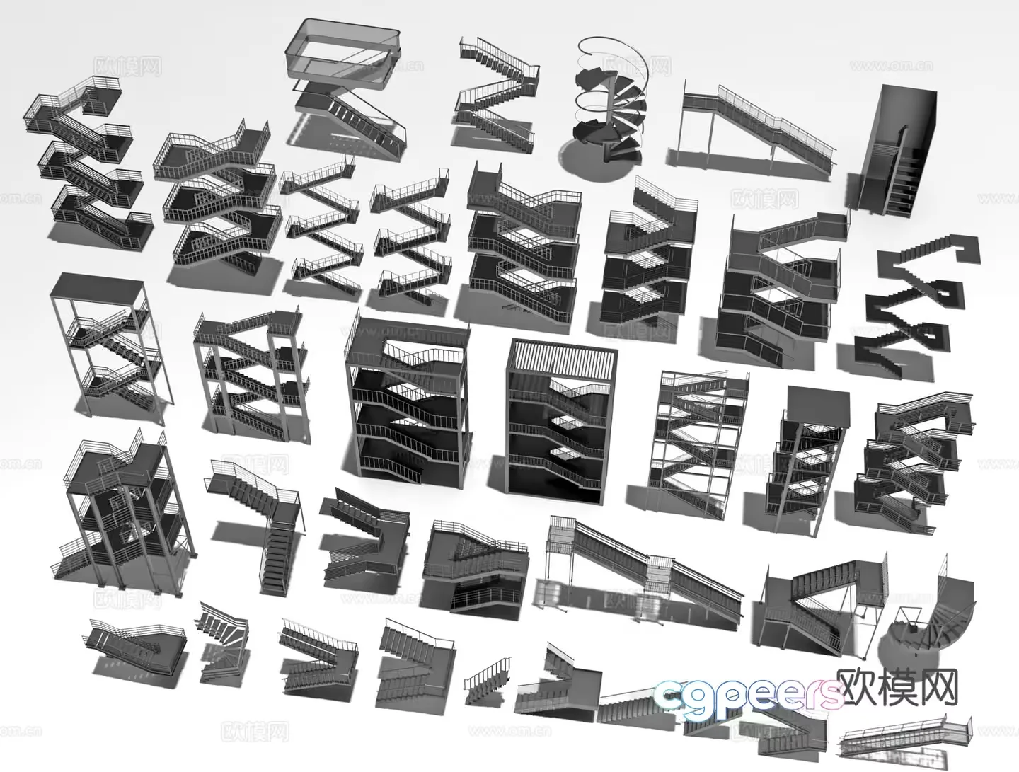 Spiral Staircase Designs 3D Model – 15723 – VRAY Render