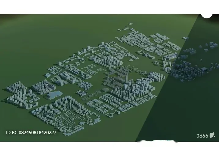 A 3D Cityscape 3D Model – 5423 – VRAY Render