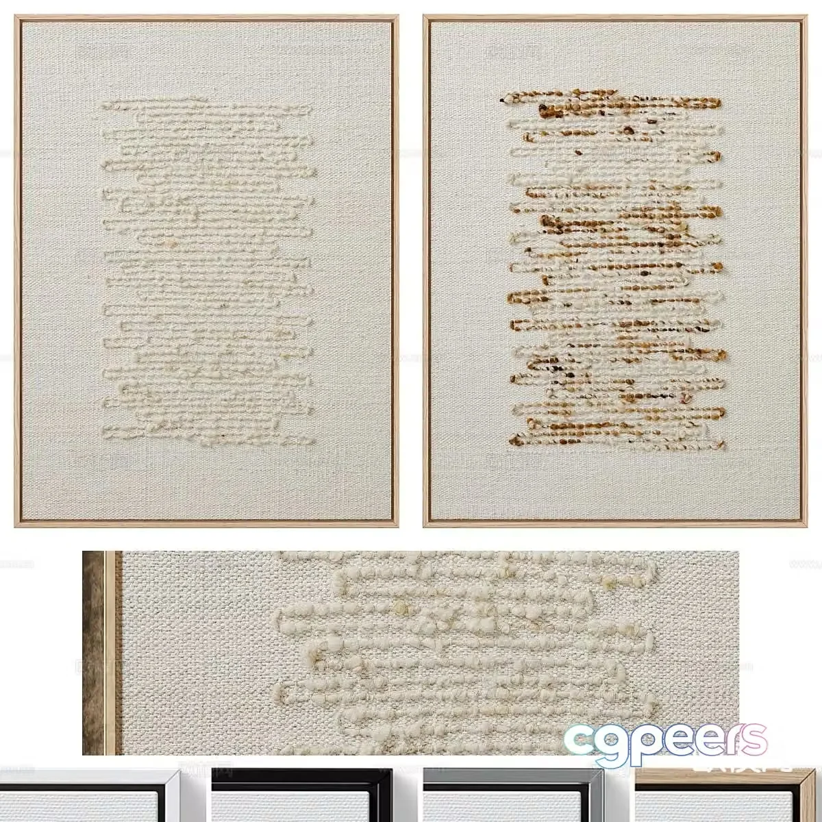 Art hanging painting texture painting decorative painting 3d model