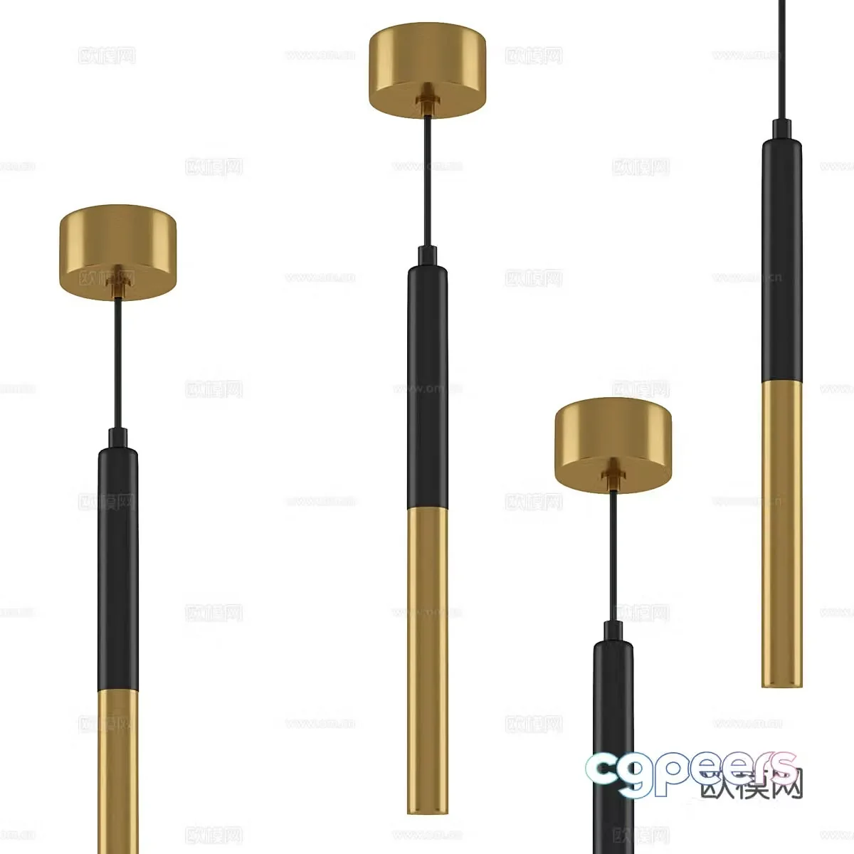 Modern simple light luxury chandeliers chandeliers Simple light luxury chandeliers Restaurant chandeliers Living room chandeliers 3D model