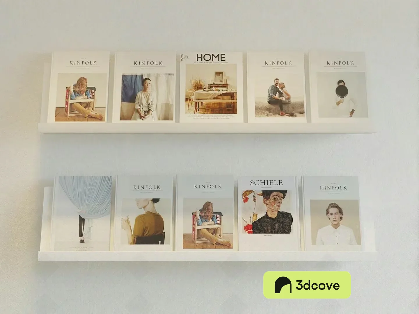 A White Bookshelf With Books On It
