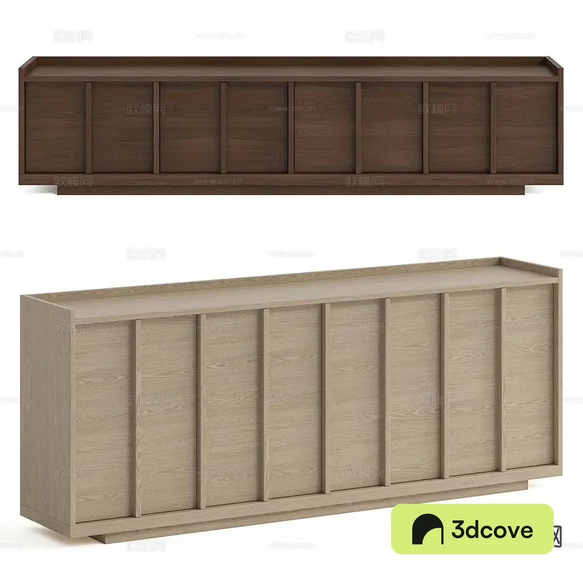 Log style TV cabinet storage cabinet