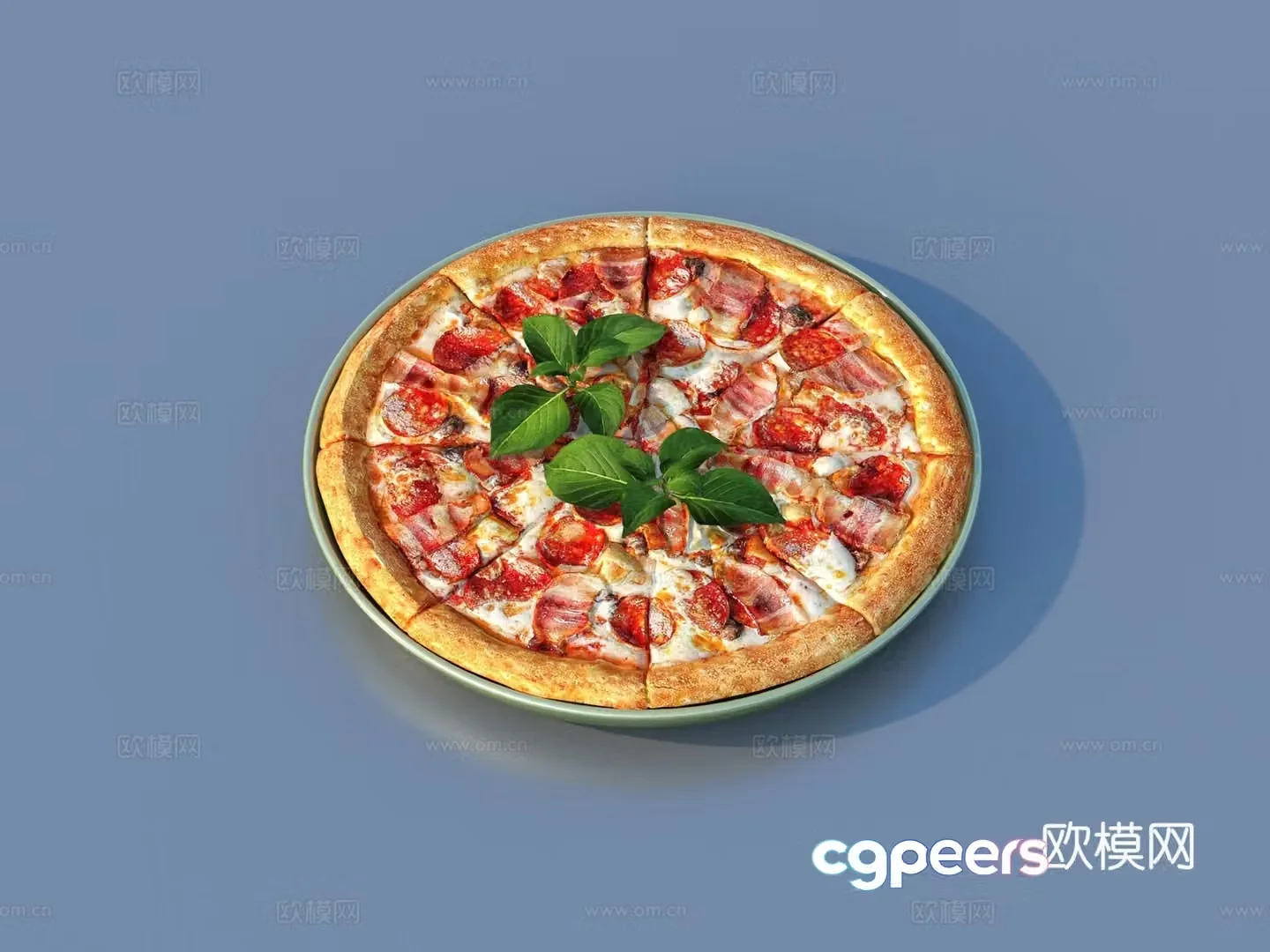 Pizza Ham Pizza pizza3d model