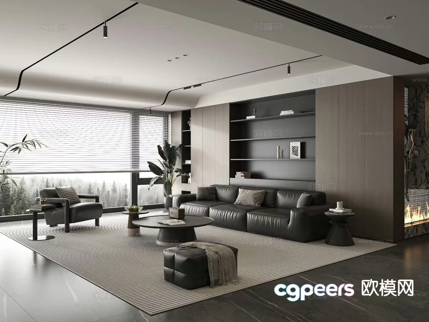 Italian living room 3d model