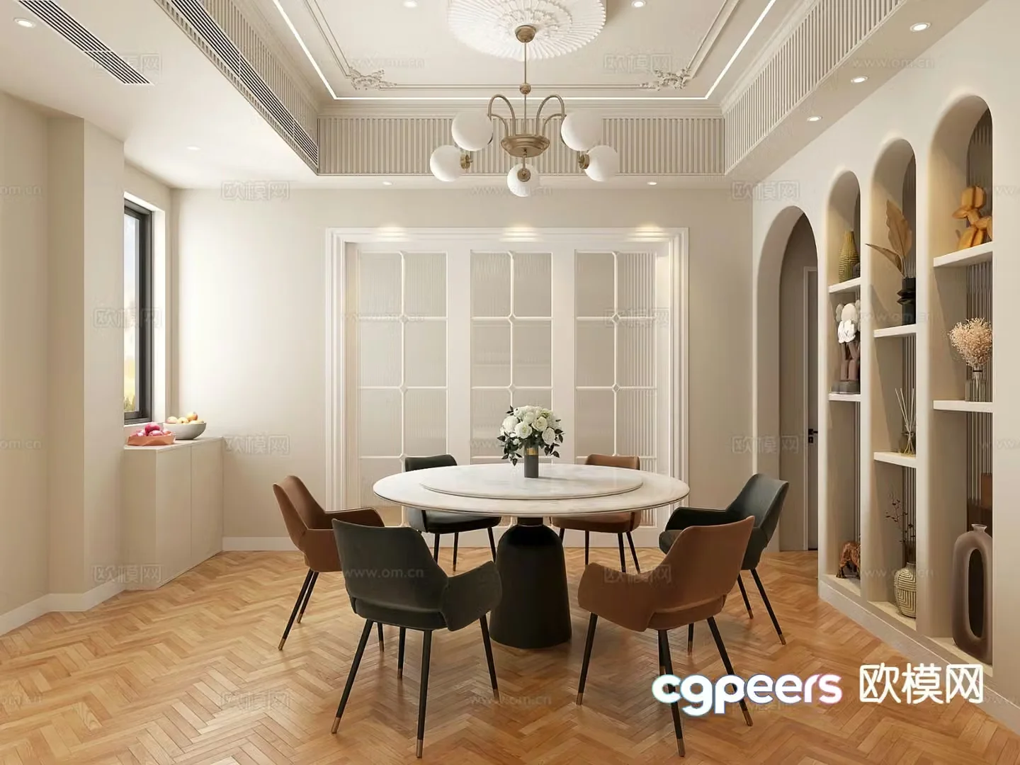 European restaurant 3d model