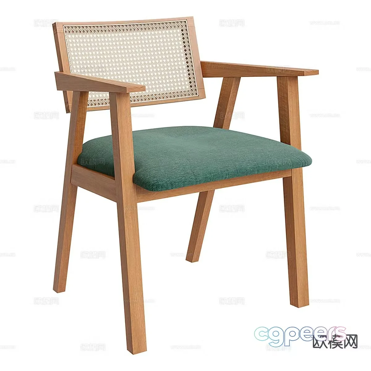 Nordic chair armchair dining chair 3d model