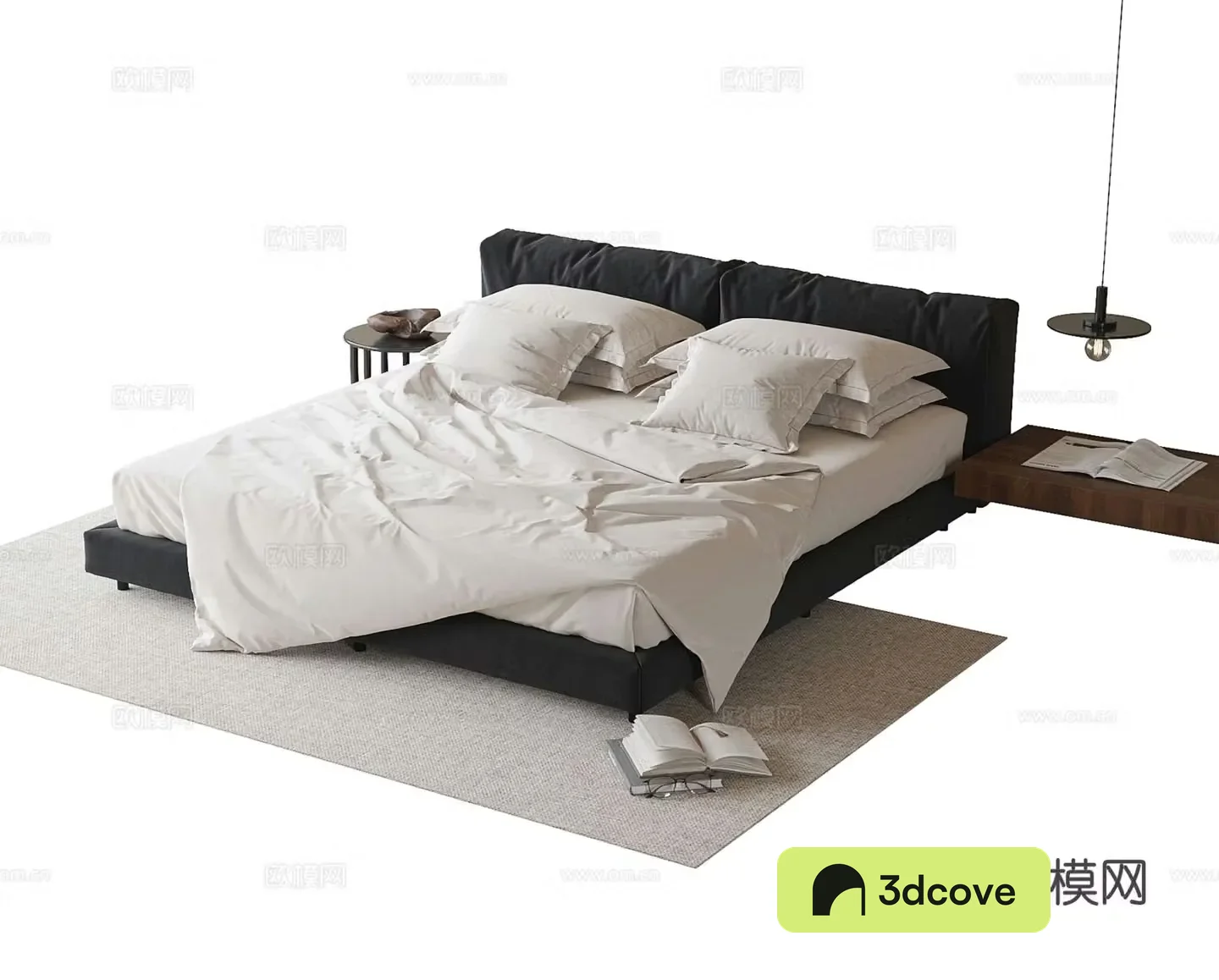 Modern double bed