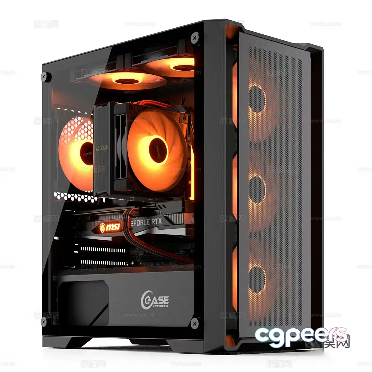 Modern game console 3d model