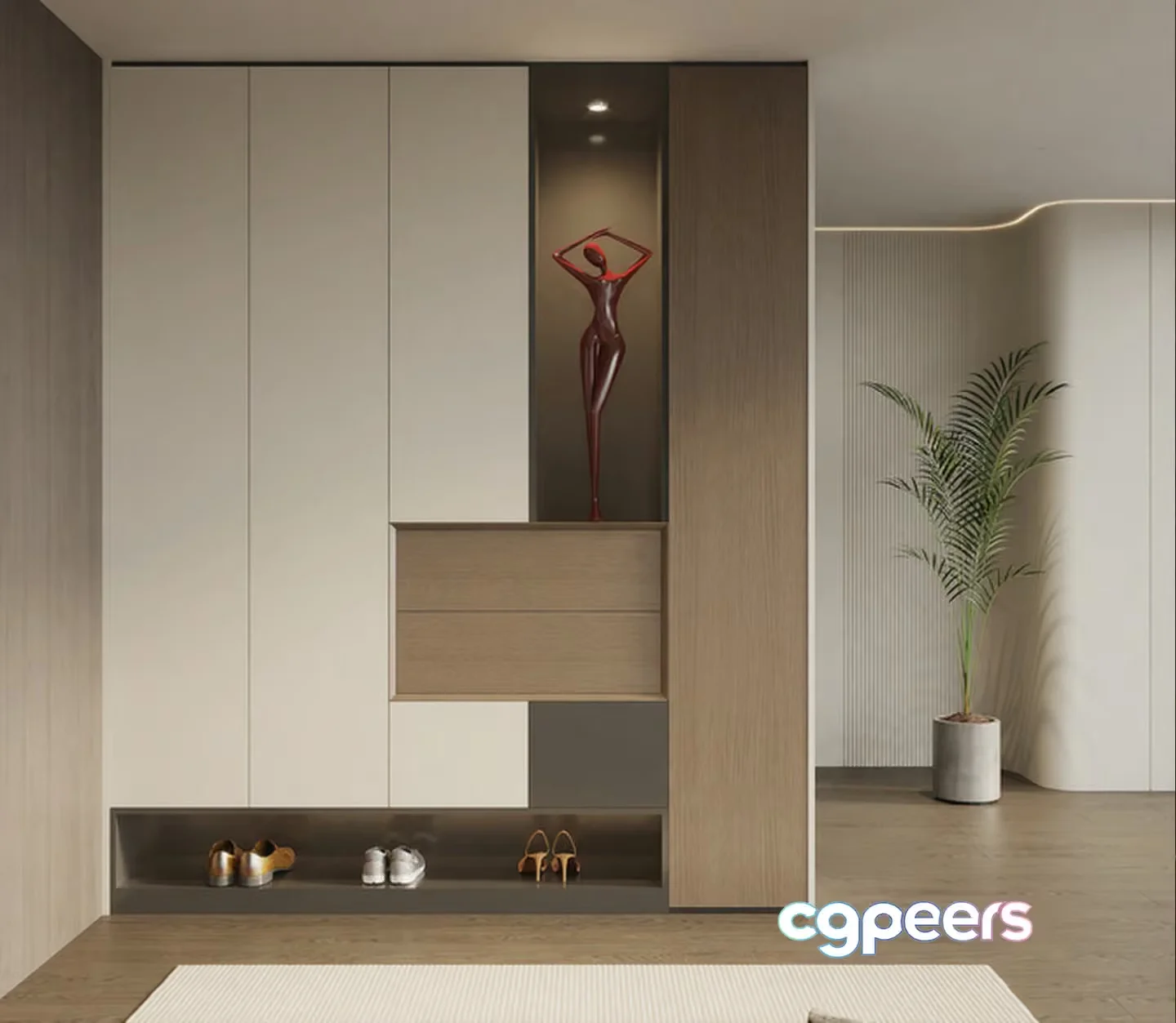 Modern Minimalist Interior Design 3D Model – 21035 – VRAY Render