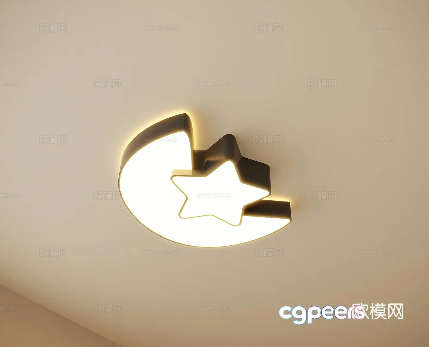 Modern children’s ceiling light 3d model