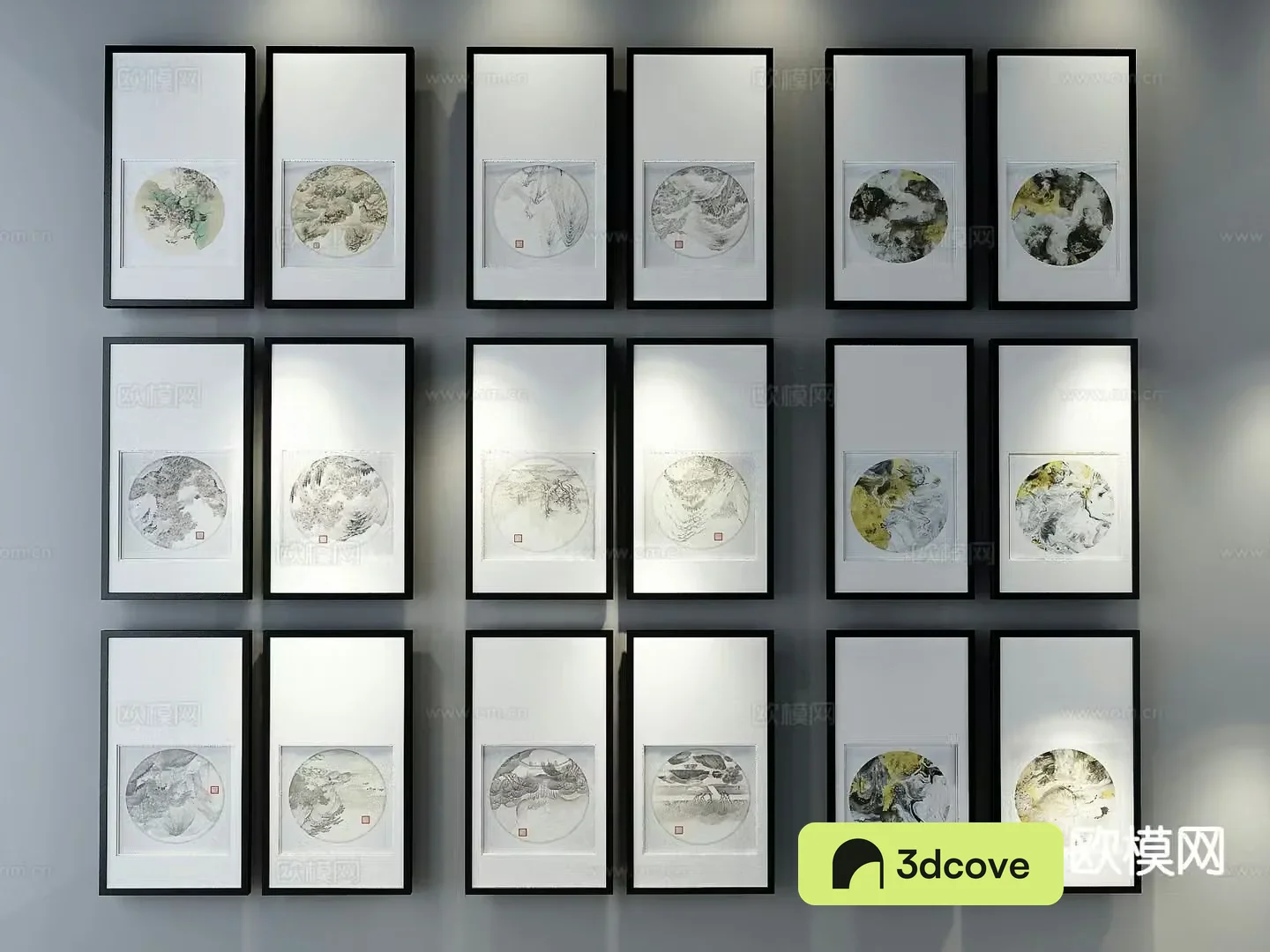 New Chinese style decorative painting Zen hanging painting