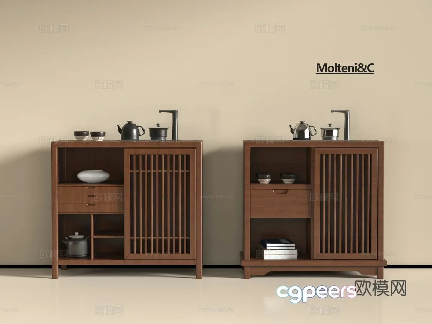 New Chinese tea cabinet 3D model