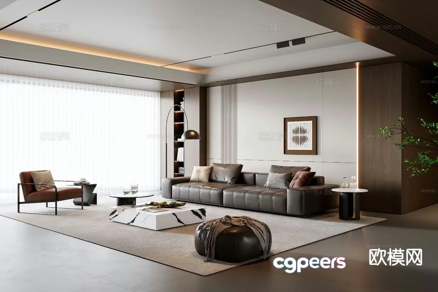 Italian living room 3d model
