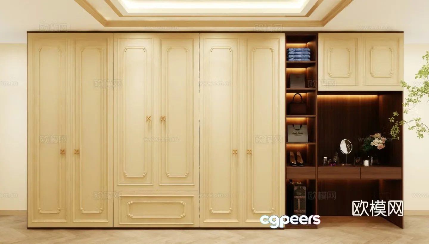 Wardrobe design Wardrobe renderings Wardrobe wardrobe design Wardrobe cabinet 3d model