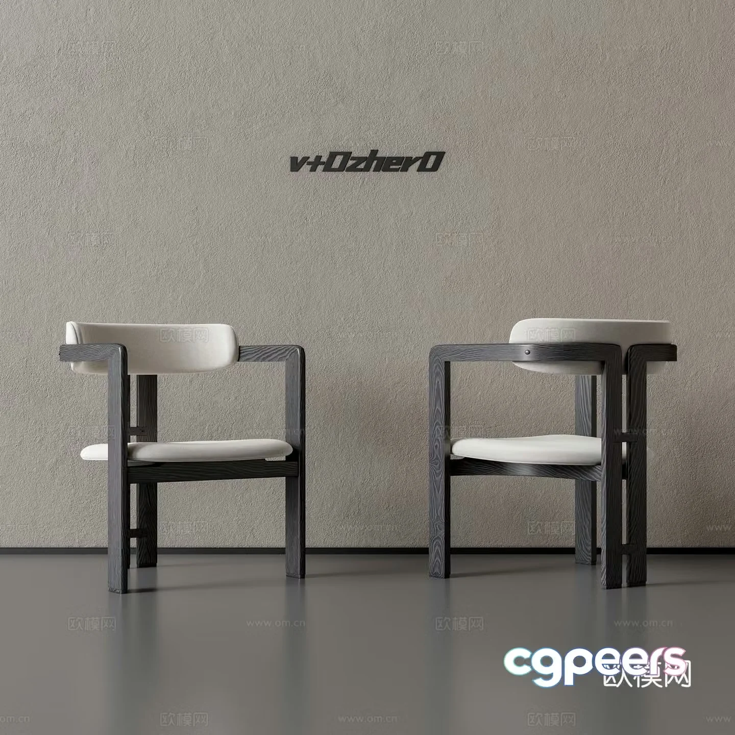 Modern single chair 3d model