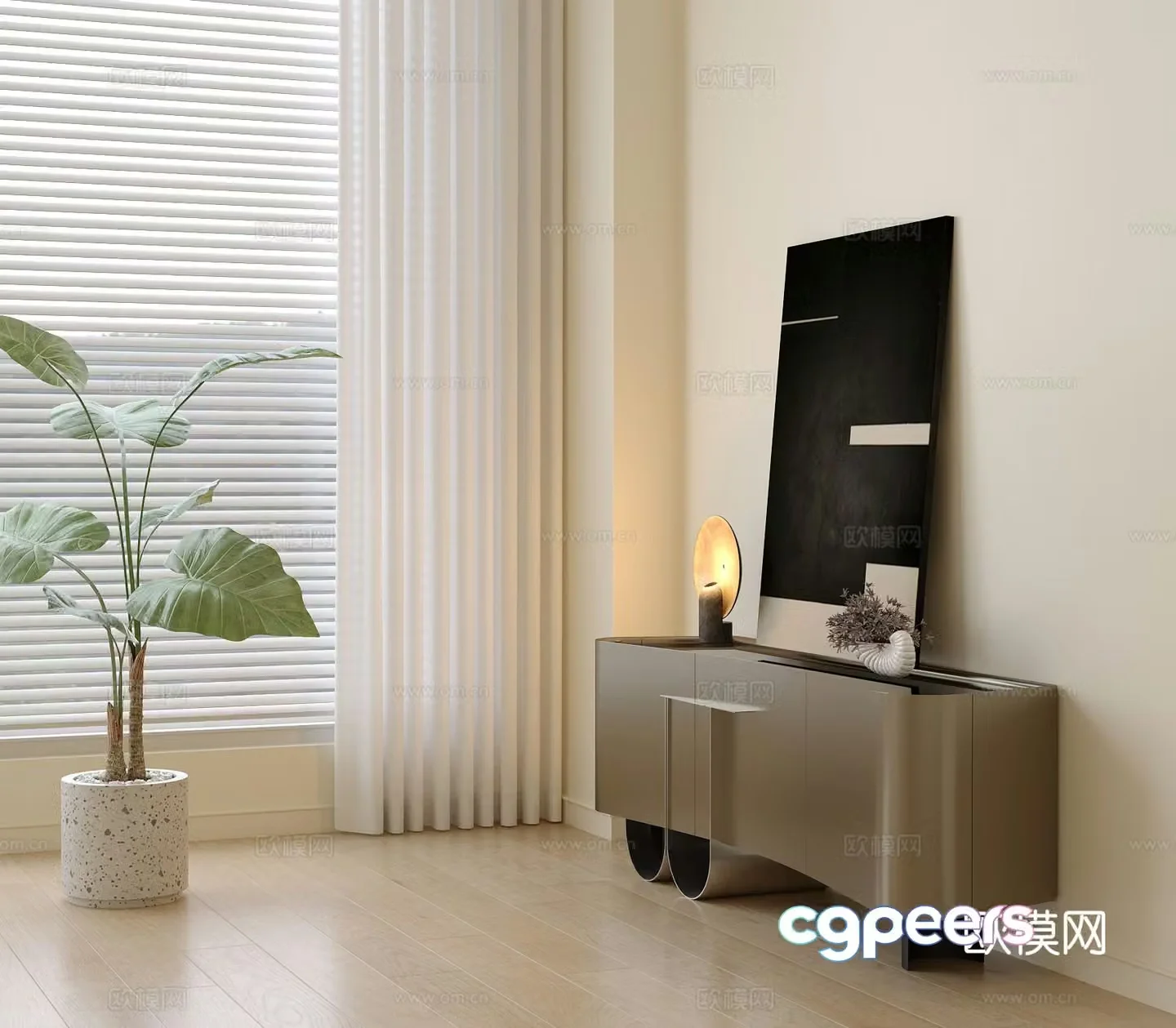 Modern TV cabinet 3d model