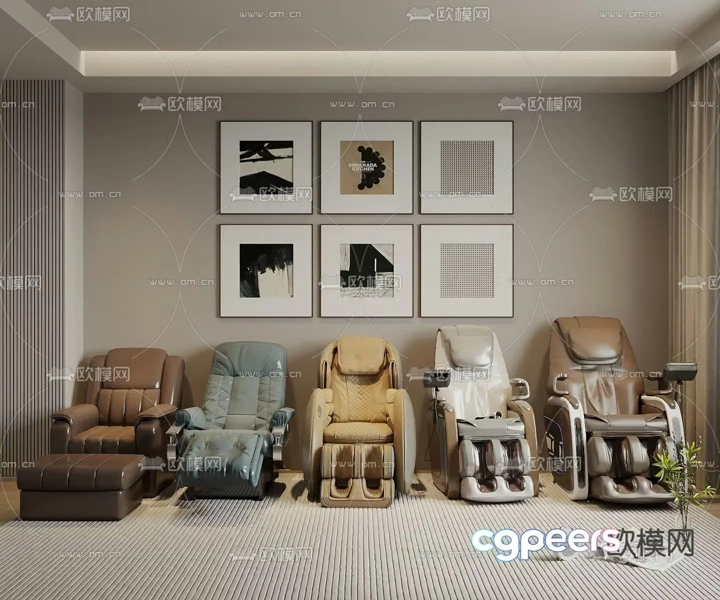 Massage chair pedicure chair massage sofa 3d model