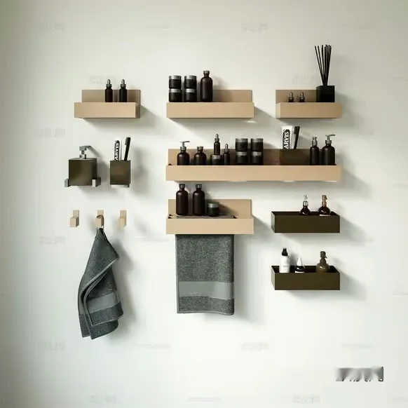 Modern Bathroom Storage 3D Model – 22128 – VRAY Render
