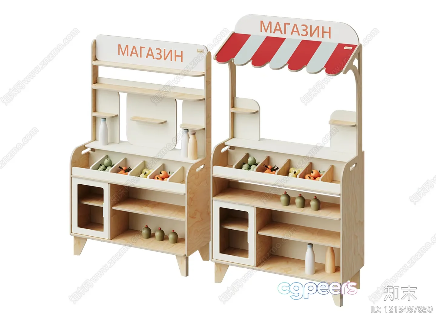 Toy Market Stand 3D Model – 15784 – VRAY Render