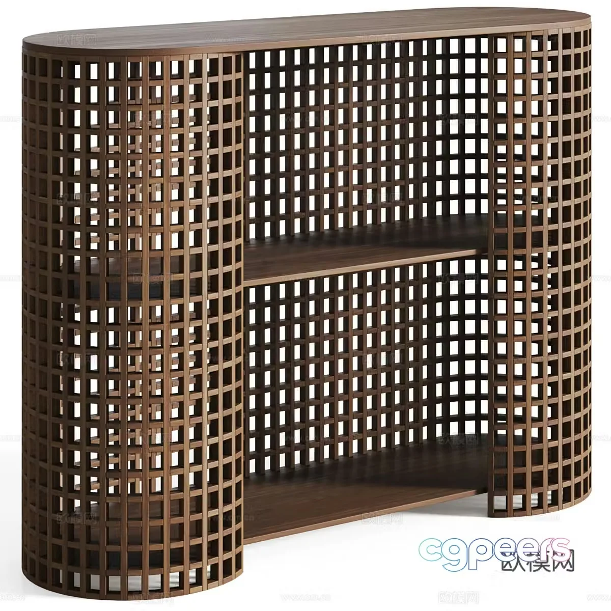 New Chinese style entrance cabinet 3D model
