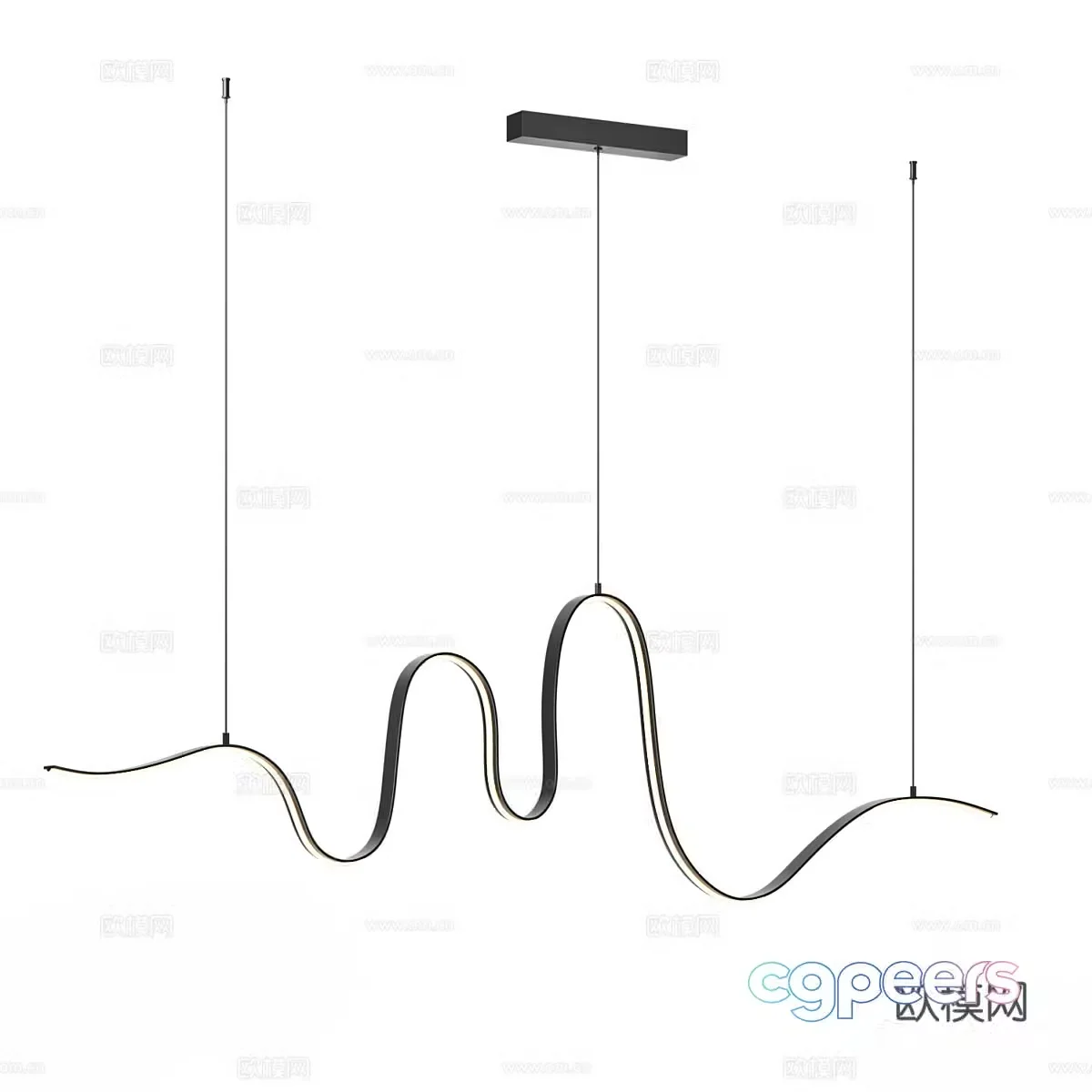 Modern decorative chandeliers 3d model