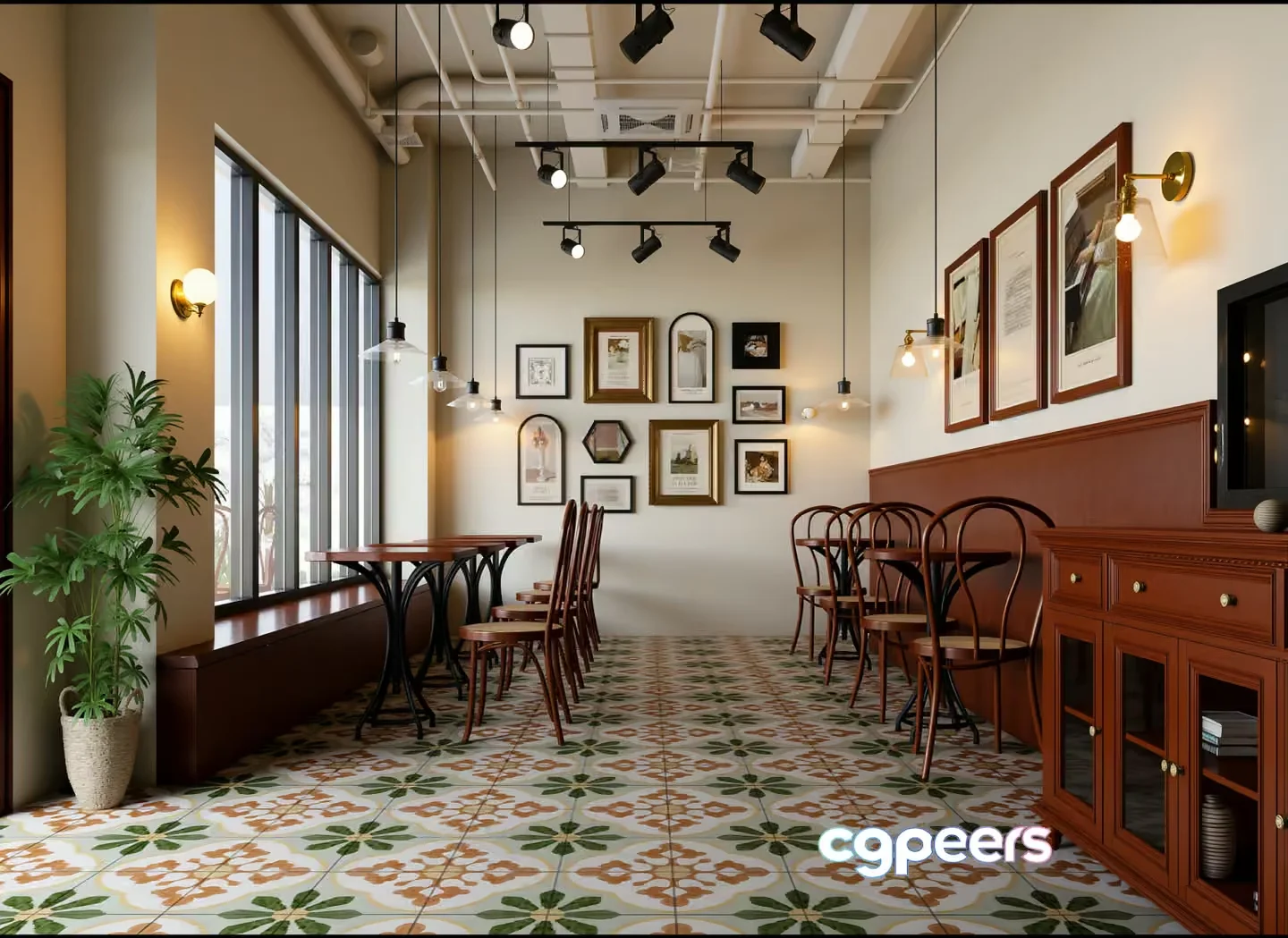 Modern Dining Room 3D Model – 15780 – VRAY Render