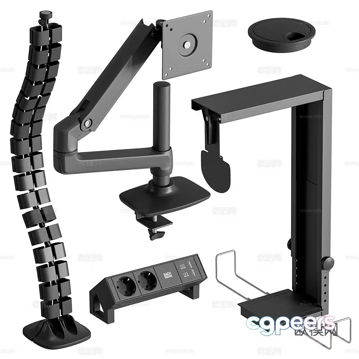 Computer stand 3D model