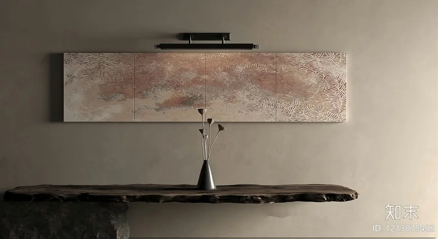 Modern Art Piece 3D Model – 5675 – VRAY Render