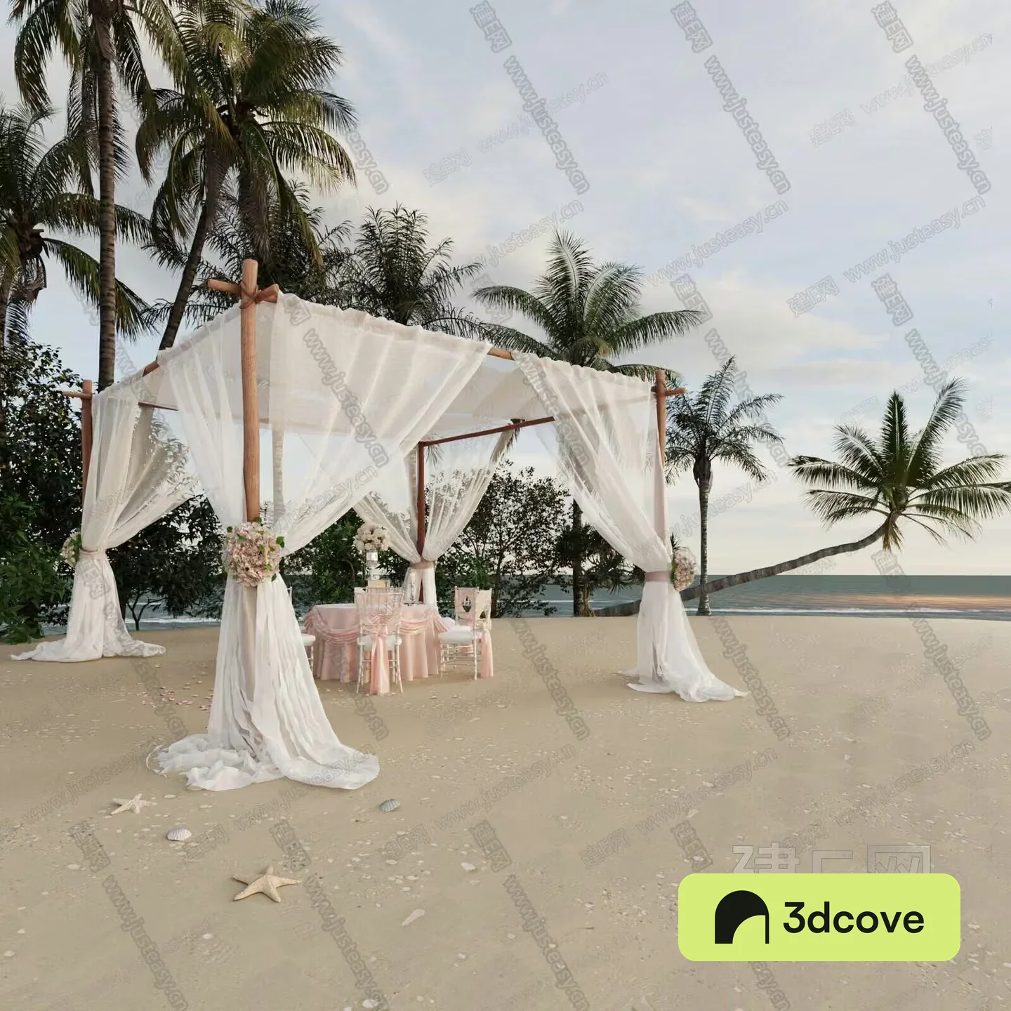 A Beach Wedding Canopy