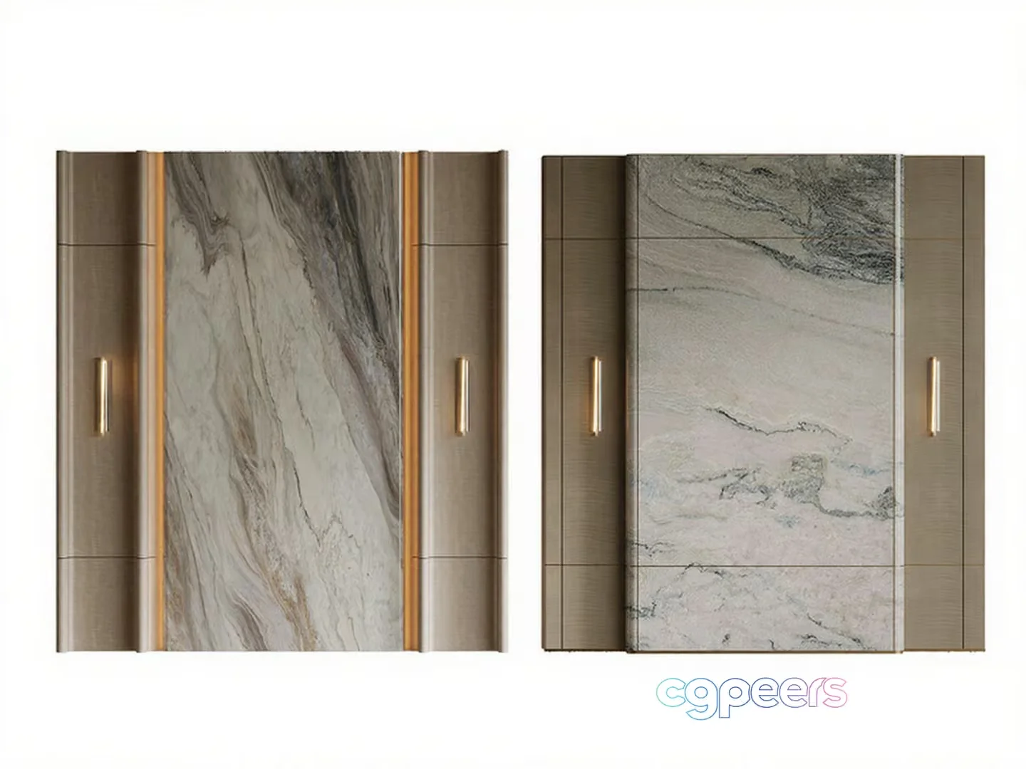 Modern Wall Panels 3D Model – 11405 – VRAY Render