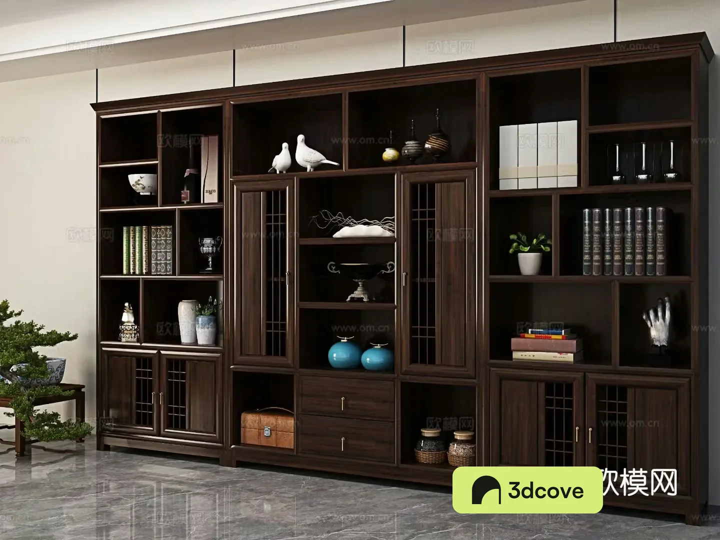 Chinese style bookcase