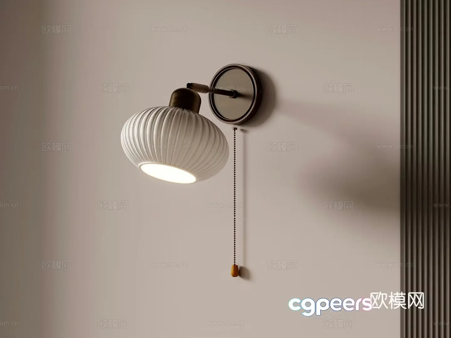 Wall lamp French retro style wall lamp bedside lamp decorative wall lamp 3d model