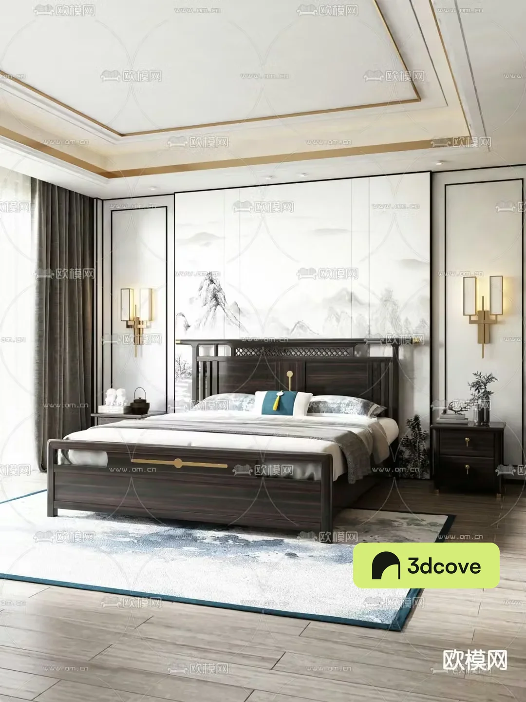 Chinese double bed