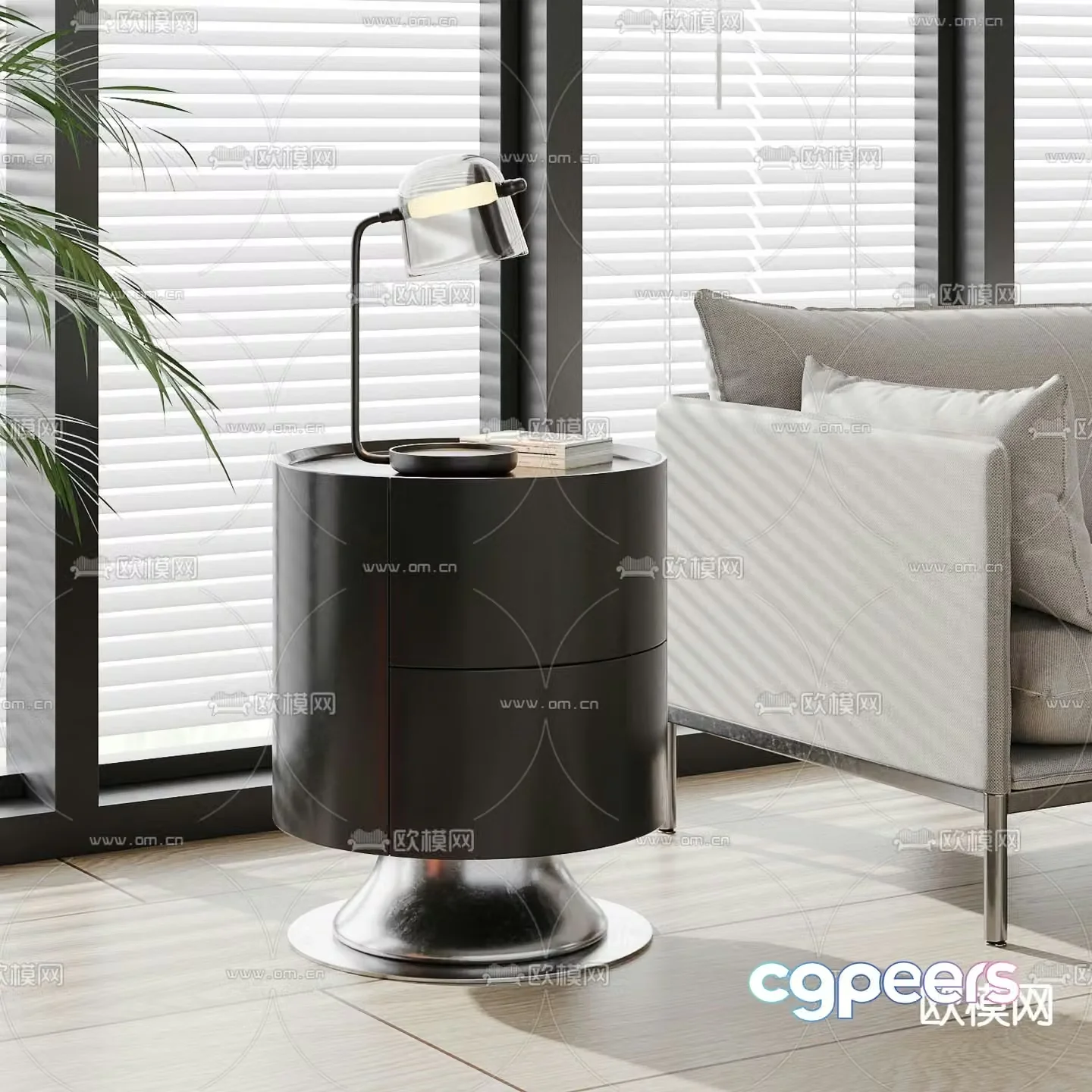 Round table side table corner table table table 3D model