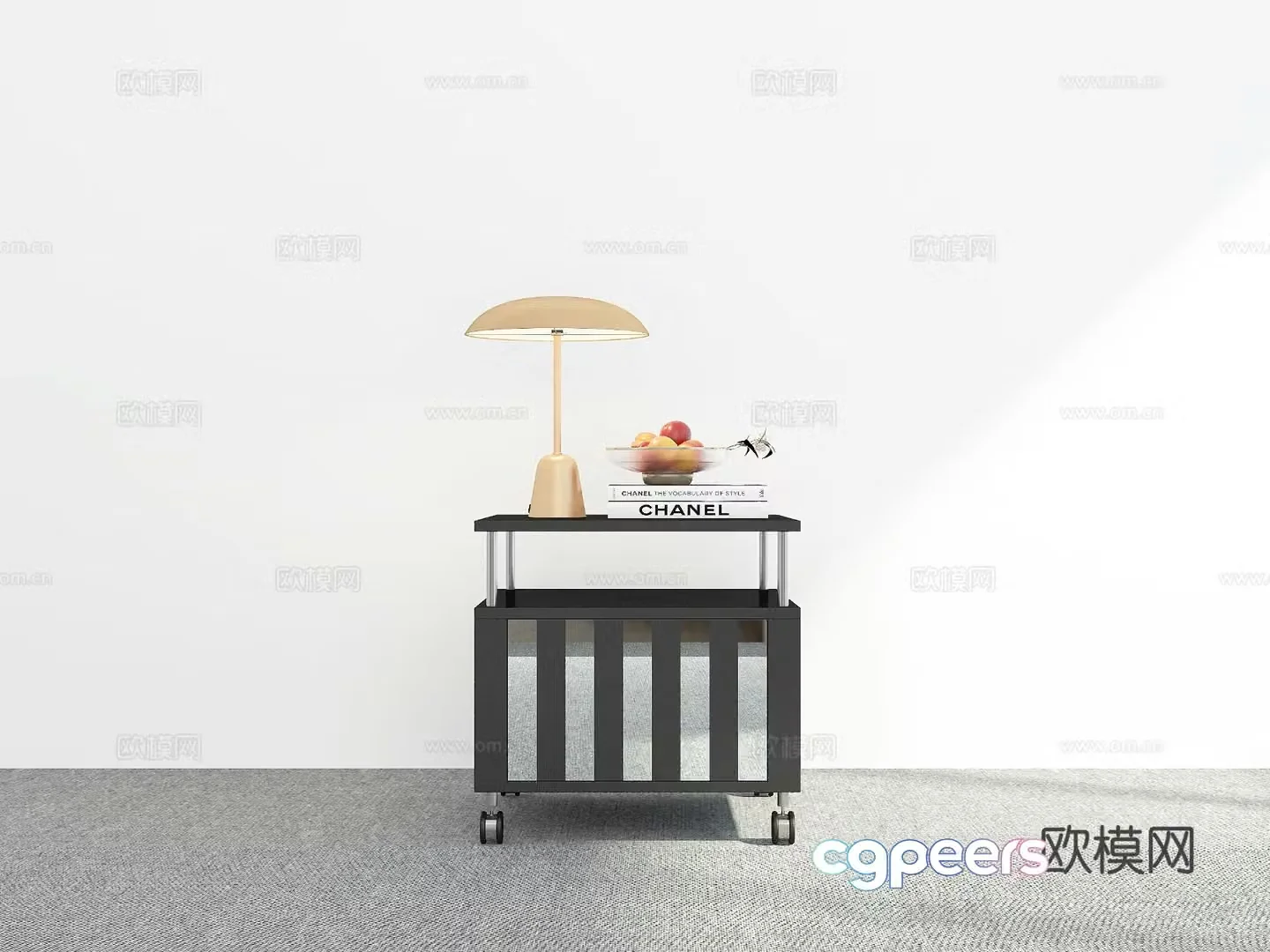 Modern bedside table 3d model
