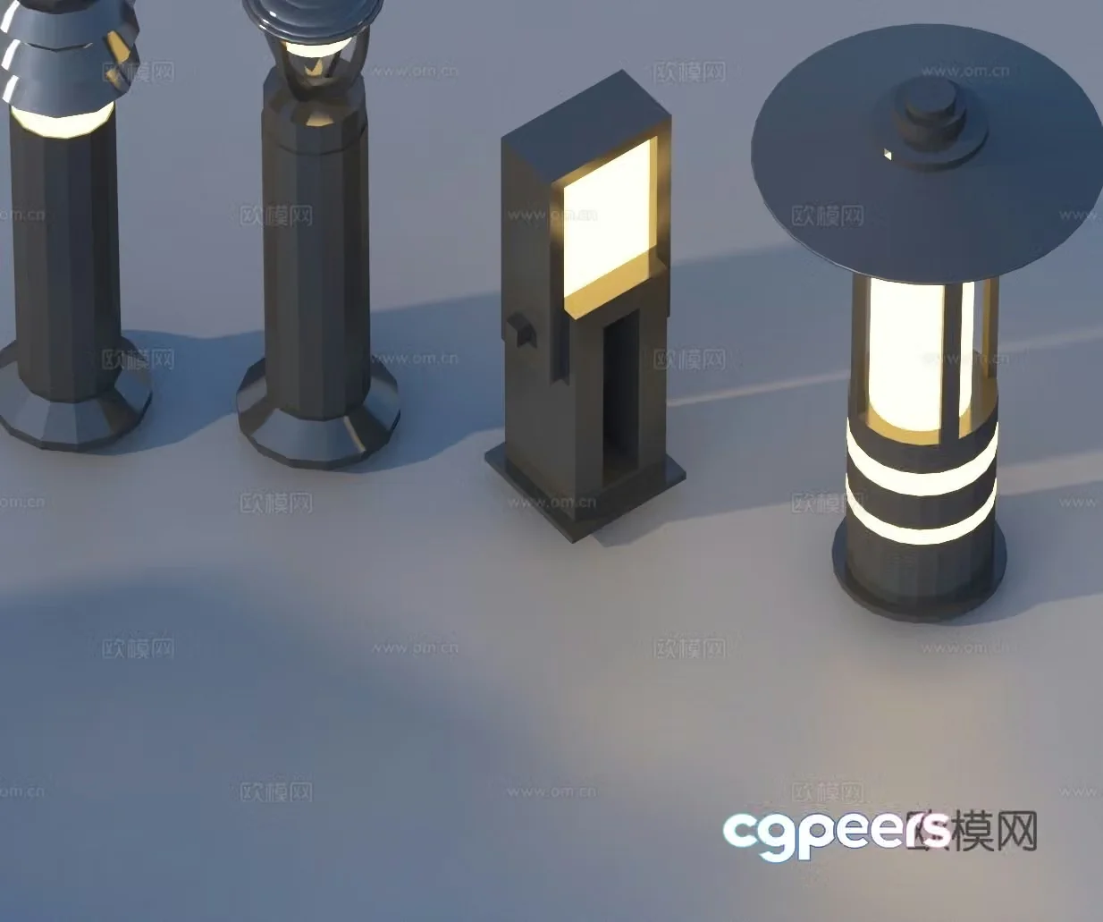 Landscape light lawn light garden light outdoor light 3d model