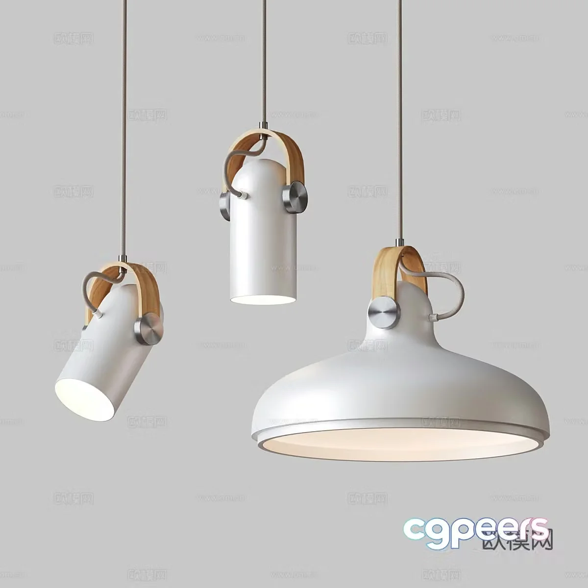 Chandelier combination Industrial style chandeliers Simple chandeliers Modeled chandeliers Restaurant chandeliers Bar chandeliers 3D model
