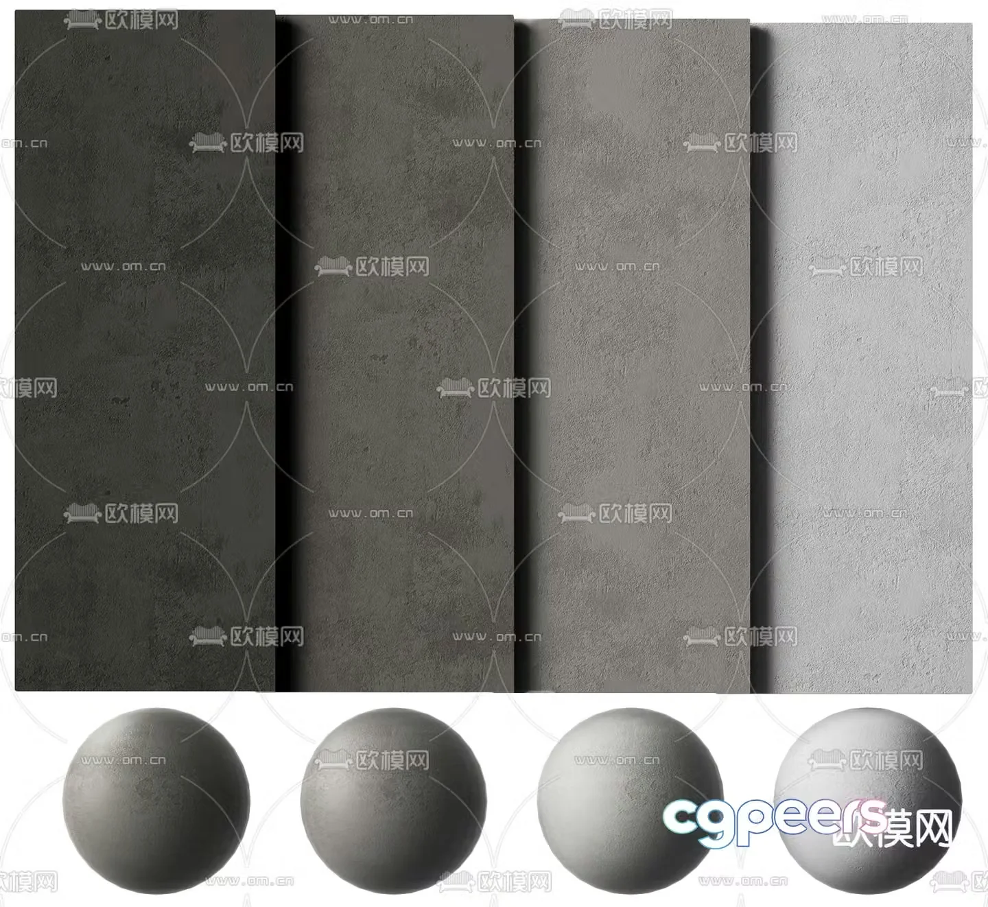 Micro cement paint texture paint 3d model