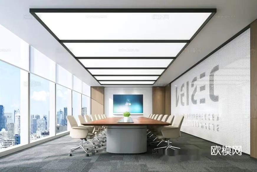 Modern Conference Room 3D Model – 17928 – VRAY Render